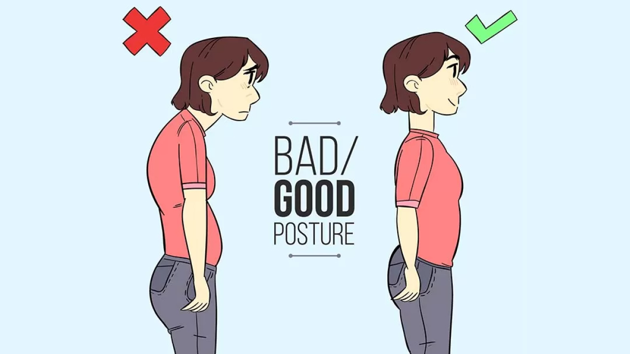 Correct and Incorrect Back Posture