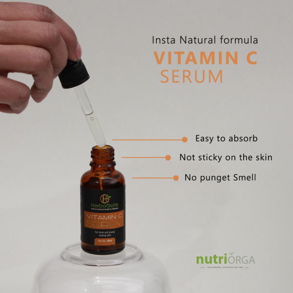 Vitamin C brightening, Natural serum - NutriOrga