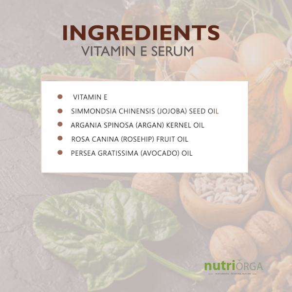 Ingredients of Vitamin E Serum