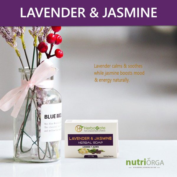 Lavender & Jasmine Herbal Soap | size-140g