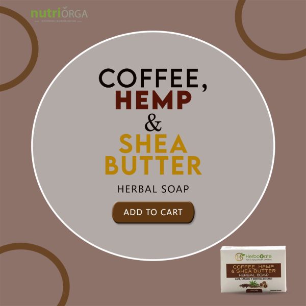 Coffee, Hemp & Shea Butter Herbal Soap