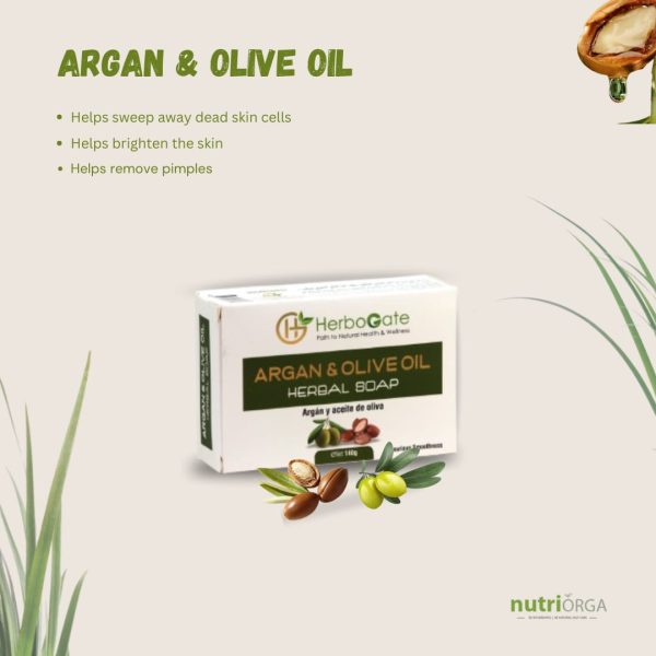 Argan & Olive oil Herbal Soap - Size 140gm